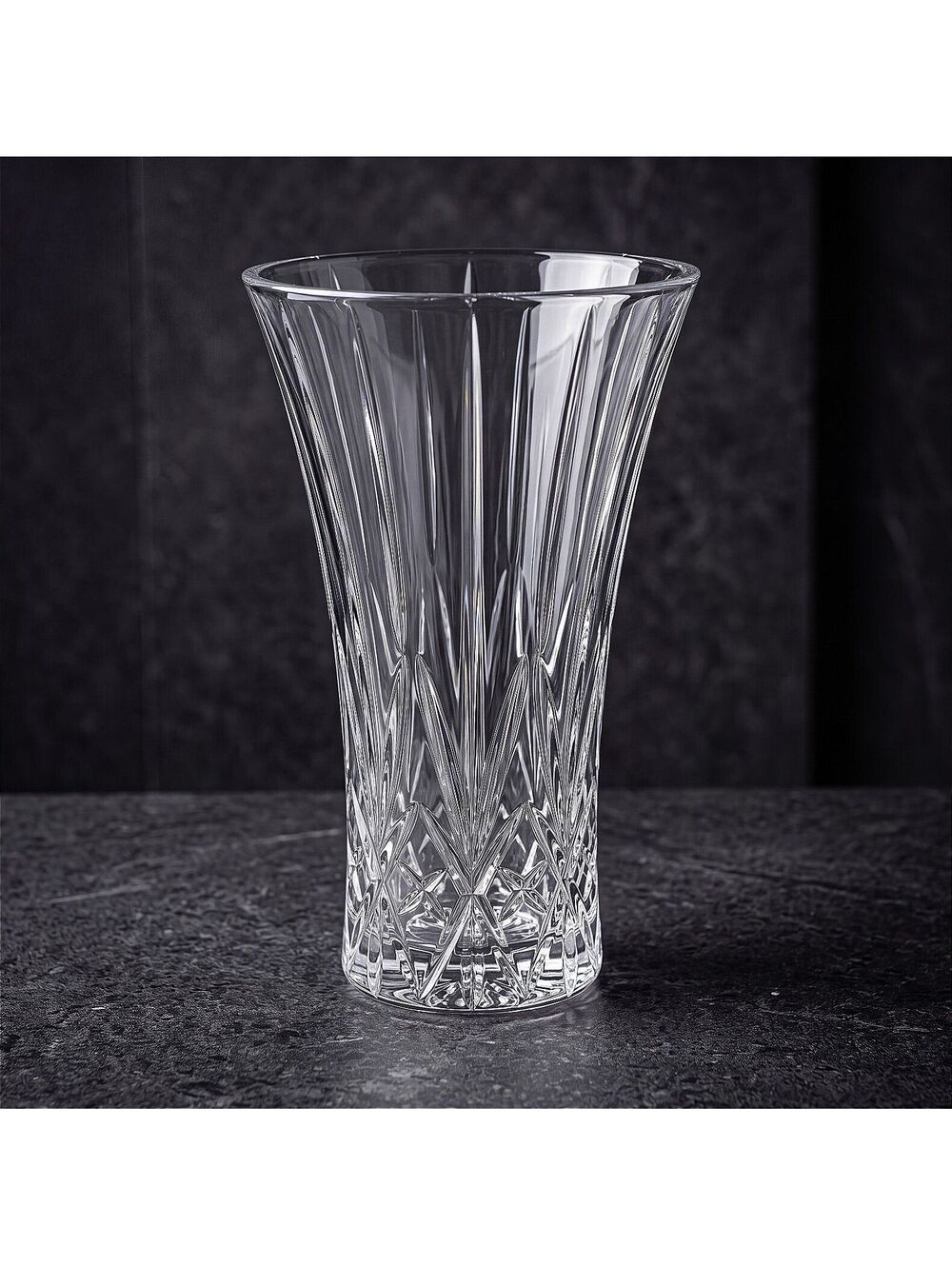 Vintage RCR Royal Crystal Rock 24% Lead Crystal Vase 7" Made in Italy